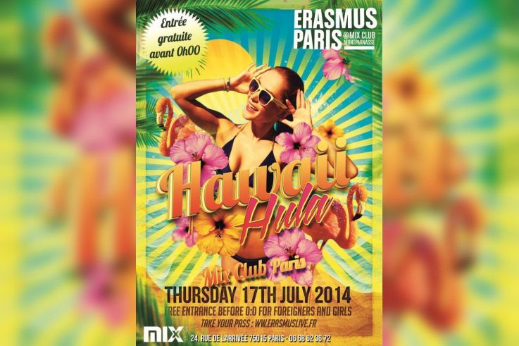 Erasmus Paris : Hawaiian Party