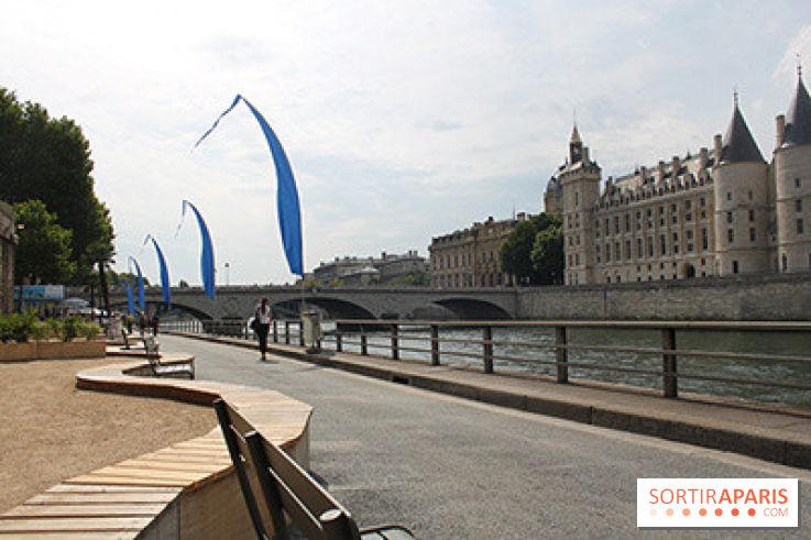 Paris Plage 2014 - : Voie Georges Pompidou