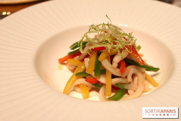 Salade de calamars et poivrons colorés du Chef Ip
