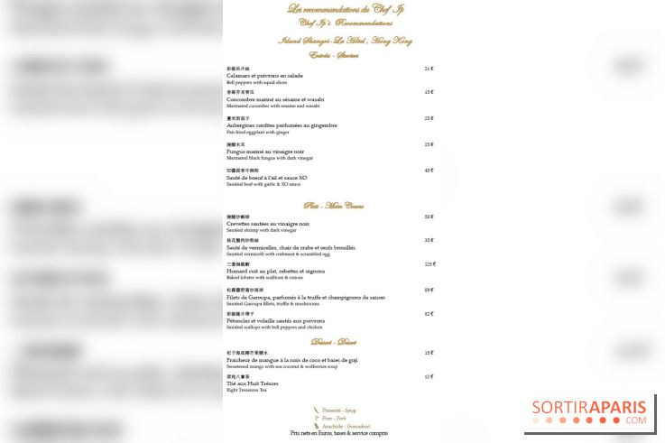 Menu du Chef Ip