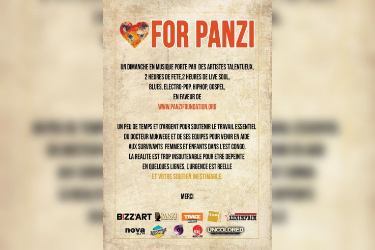 LOVE FOR PANZI CONCERT DE SOUTIEN À LA PANZI FOUNDATION (RDC)