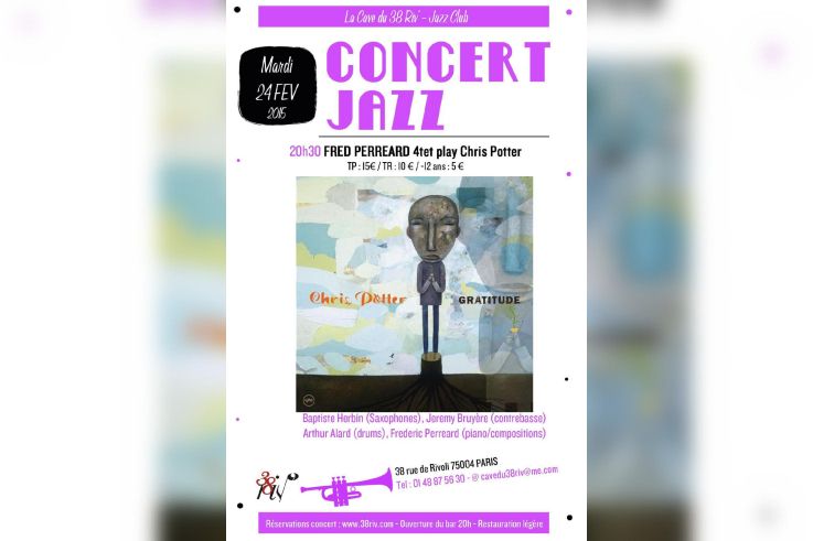 Fred Perreard 4tet play Chris Potter