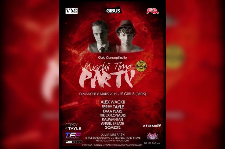 Alien Factory invite Wackii Time Party