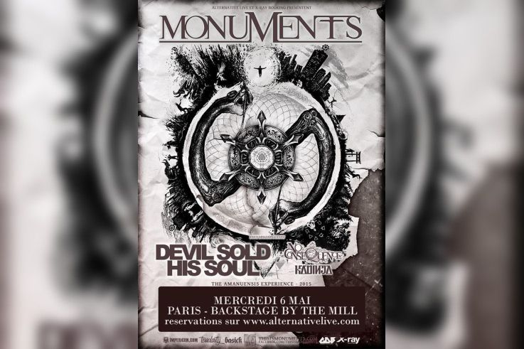 Monuments + Devil Sold His Soul @ Paris