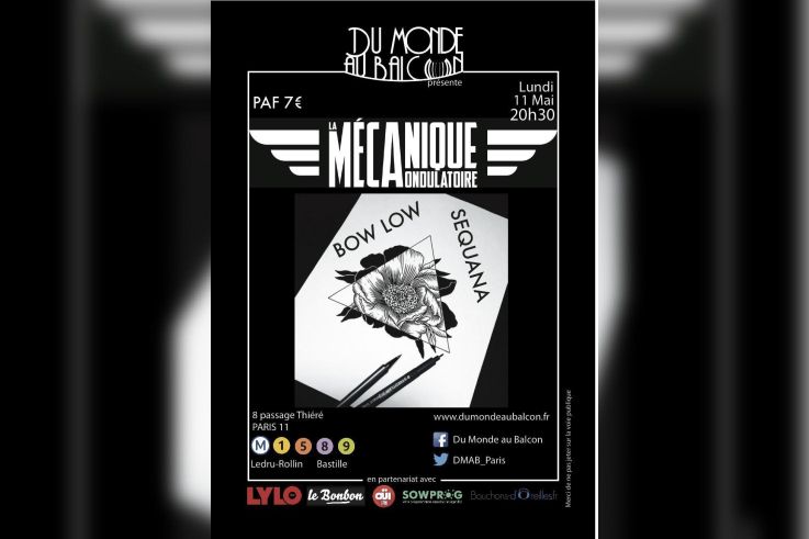 Concert Pop-Rock le 11 mai à la Mécanique Ondulatoire
