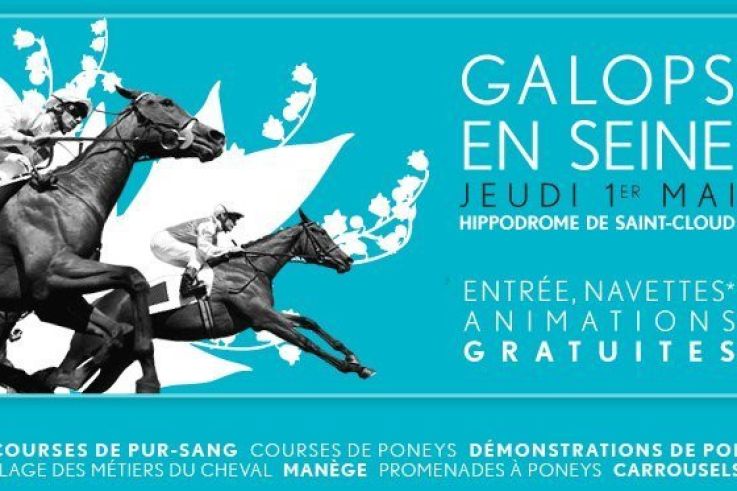 Galops en Seine, Jeudi 1er mai, Hippodrome Saint Cloud 