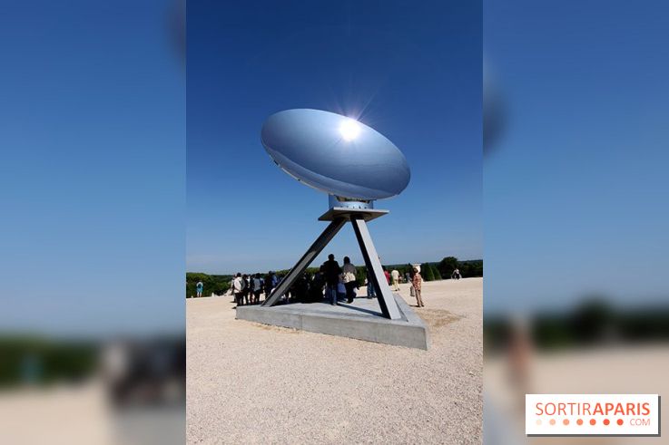 Sky Mirror d'Anish Kapoor au Château de Versailles