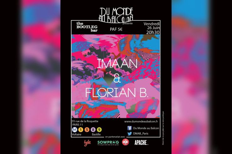 Concert Pop Folk au BOOTLEG BAR (IMaaN + Florian B.)
