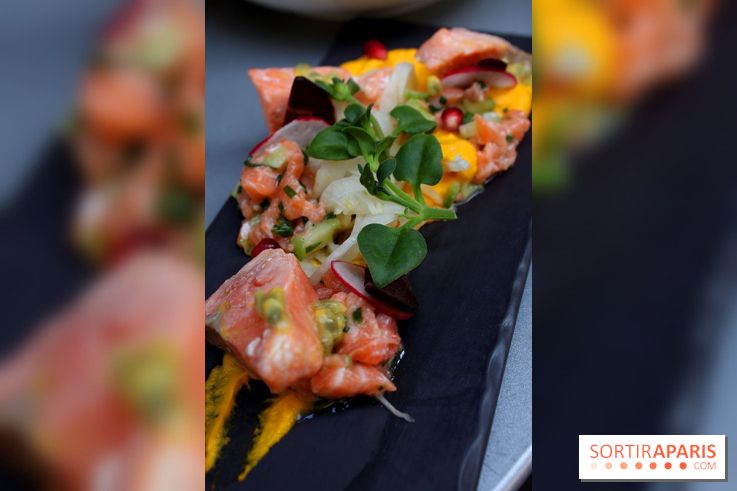 Le Saumon à la Cardamome à la Petite Mangerie restaurant