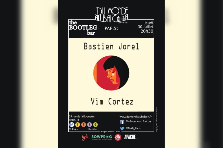 Bastien Jorel + Vim Cortez au BOOTLEG BAR