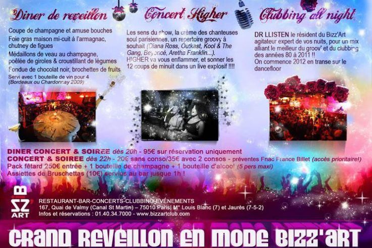GRAND REVEILLON EN MODE BIZZ’ART!
