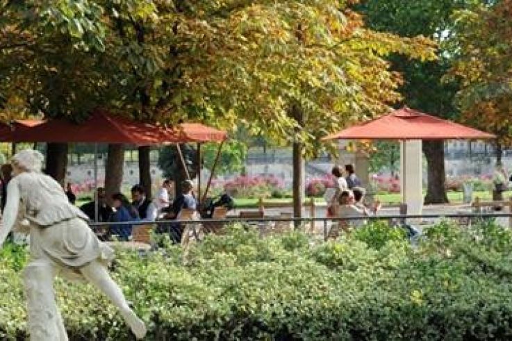 Le Café Diane au Jardin des Tuileries