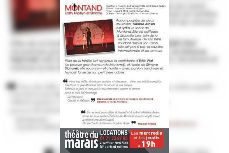 MONTAND, Edith, Marilyn et Simone
