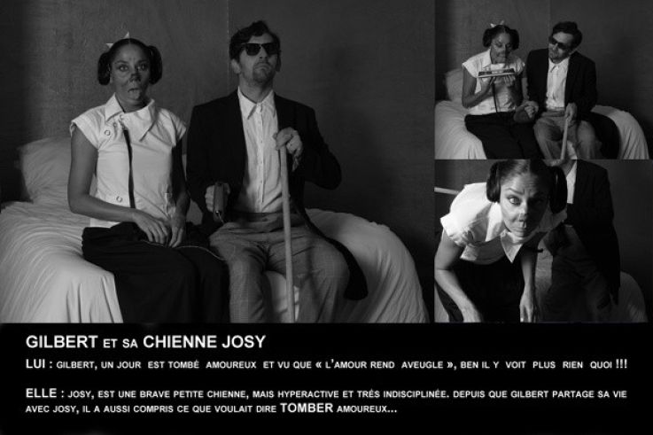 Gilbert et sa chienne Josy // (c) Myrtille Chartuss s & Budar