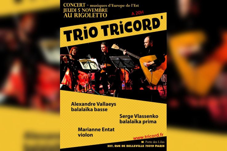 Trio Tricord' le charme de la balalaïka