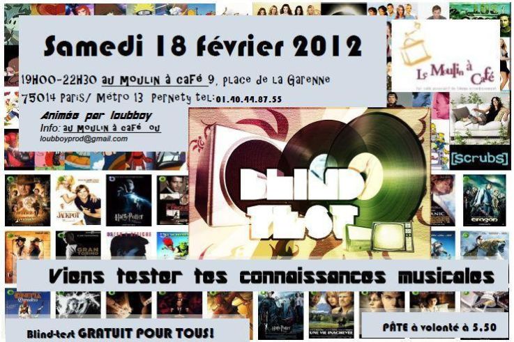 Pâtes à volonté et Méga Blind Test 