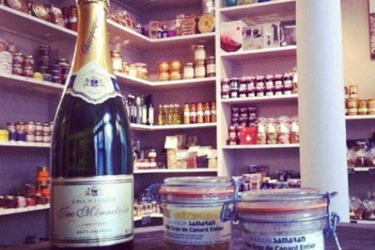 Dégustation de champagne et de foie gras à l'epicerie Saint-Sabin 