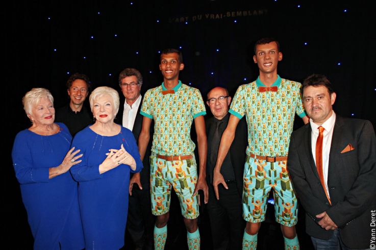 Line Renaud et Stromae au Musée grévin