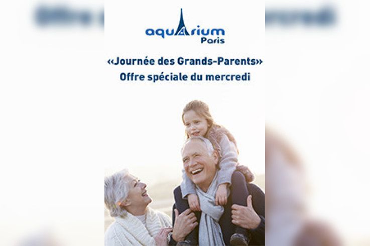 Journée des Grands-Parents, tous les mercredis à l’Aquarium de Paris