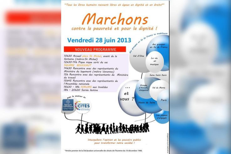 Marche contre la pauvreté et pour la dignité