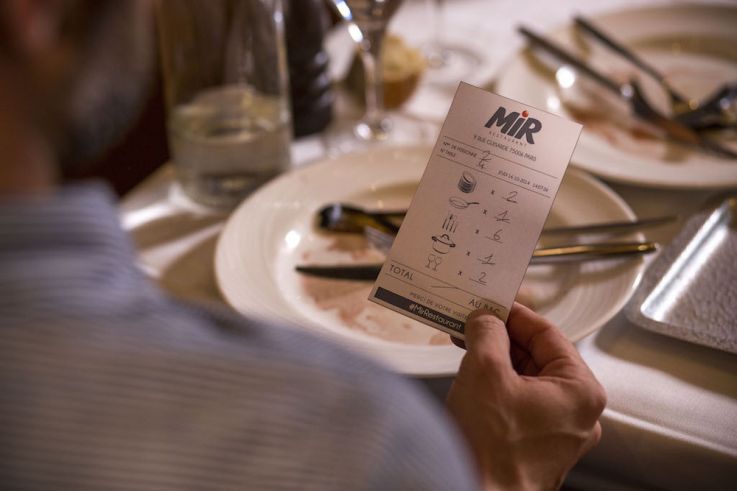 Mir Restaurant 2 : addition en liquide vaisselle
