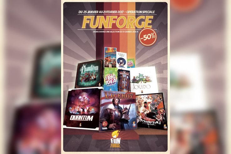 10 jeux à -50% chez Funforge : Gagnez votre lot !