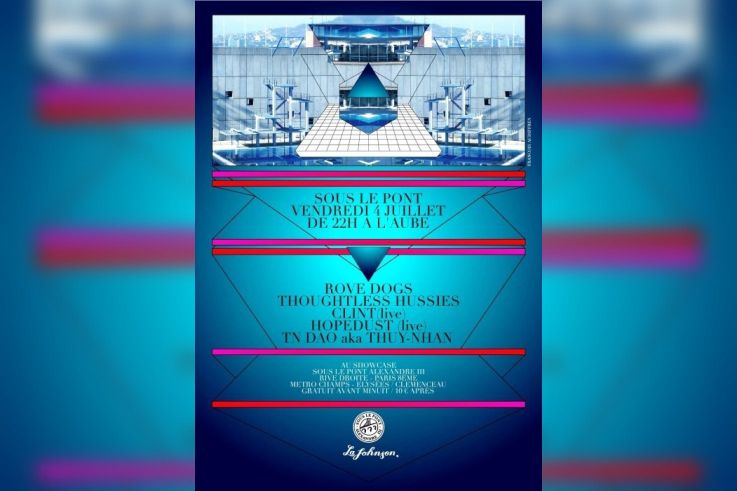 Soirée, Paris, Sous le Pont, Pont Alexande 3, Johnson