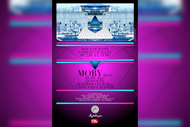 Soirée, Paris, Sous le Pont, Pont Alexande 3, Johnson, Moby 