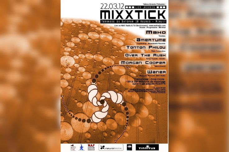 Les Jeudis MixxTick : Crop Circle : Amertume, Tonton Philou, Maho...