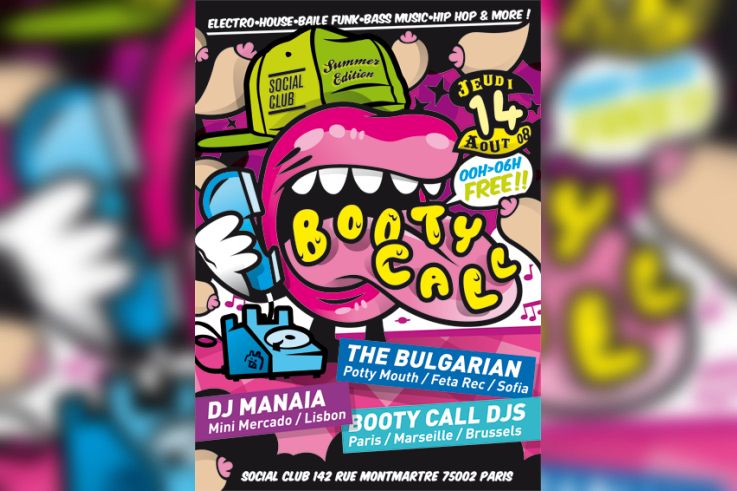 soirée, clubbing, paris, social club, dj, booty call