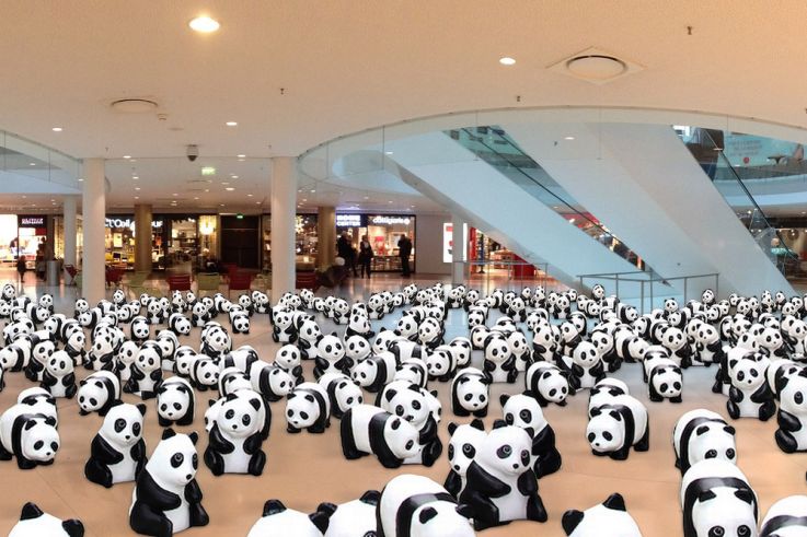 Des pandas s'installent à Beaugrenelle Paris