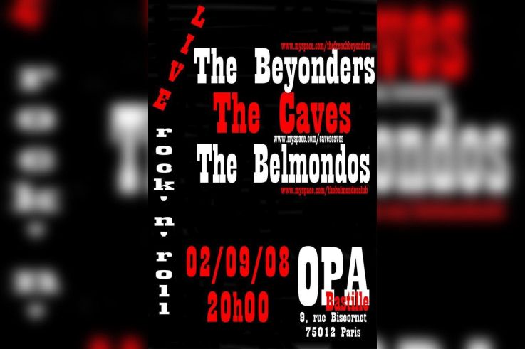 Concert, Paris, The Belmondos, The caves, The Beyonders, OPA