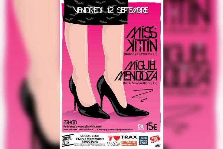 Soirée, Paris, Social Club, Miss Kittin, Miguel Mendoza