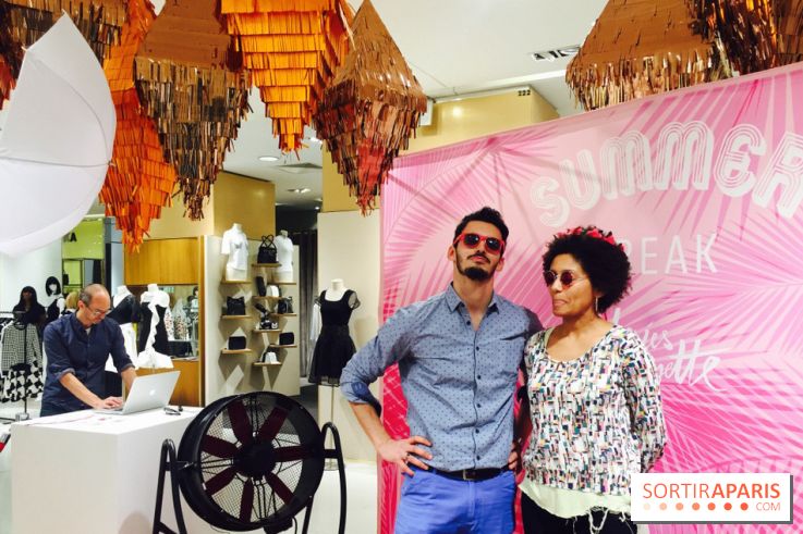Photo-call pour se sentir en vacances - Afterwork des Galeries Lafayette pour le Summer Break