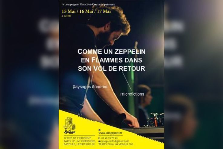 Comme un zeppelin en flammes dans son vol de retour