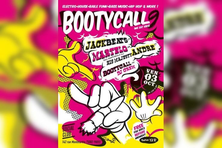 Soirée, Paris, Booty Call, Social Club, His Majesty Andre