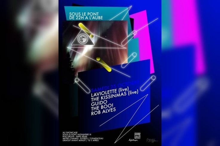 Soirée, Clubbing, Sous le pont, Showcase, Pont Alexandre 3