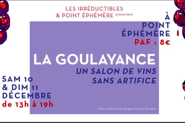 La Goulayance, un marché de vins au Point Ephémère