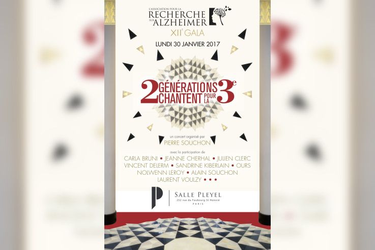 Gala 2017 de l’Association pour la Recherche sur Alzheimer à la salle Pleyel