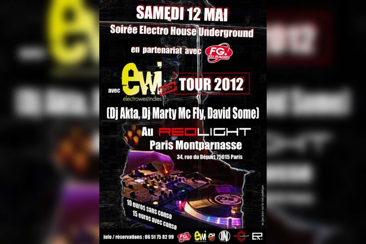 SOIREE HOUSE UNDERGROUND AU REDLIGHT PARIS EN PARTENARIAT AVEC RADIO FG