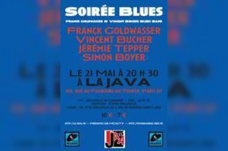 JAZZ A LA JAVA : FRANCK GOLDWASSER & VINCENT BUCHER BLUES BAND 