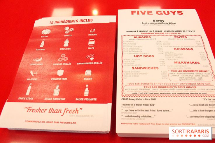 Five Guys, l'ouverture à Bercy Village