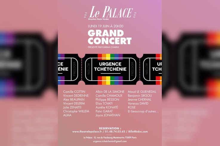 Grand concert Urgence Tchétchénie au Palace