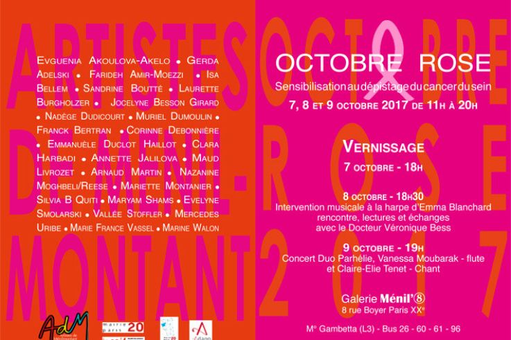 Octobre Rose à la Galerie Ménil'8
