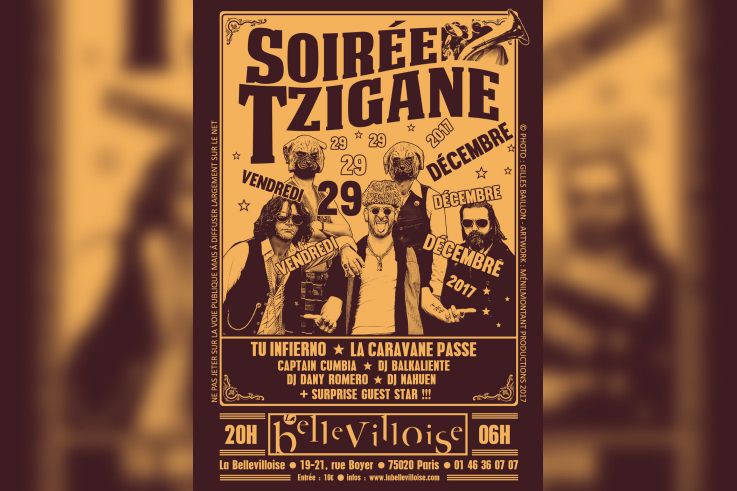 Soirée Tzigane avec La caravane passe à La Bellevilloise