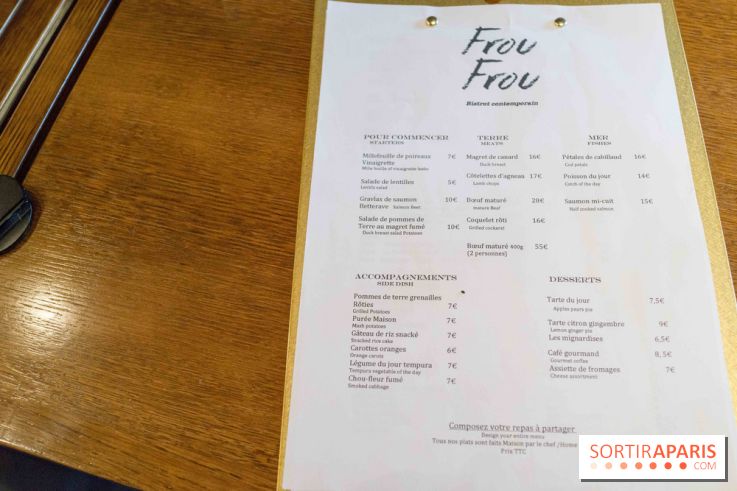 Frou-Frou un néobistrot familial et décompléxé à Saint-Michel