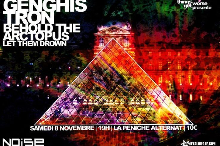 Concert, Paris, Genghis Tron, Péniche Alternat.