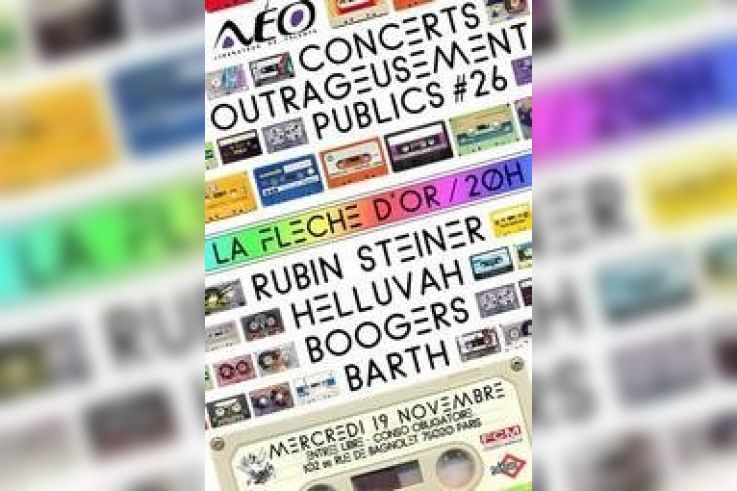 Concerts, Paris, Concerts outrageusement publics, Fleche d'Or, Rubin Steiner