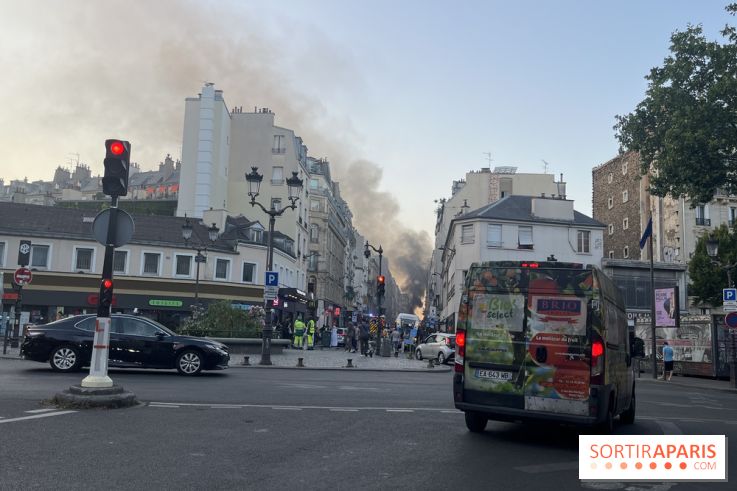 Incendie dans le 18e arrondissement : une voiture en flammes
