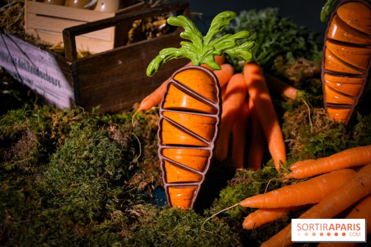 Oeuf de Pâques 2022 par Yann Brys à l'hôtel Sinner : une  audacieuse carotte en chocolat